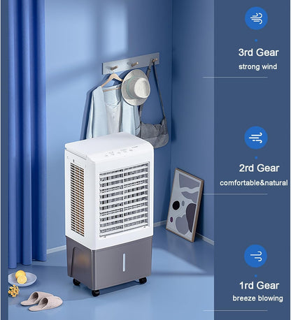GENERIC Ventilateur De Refroidissement Par évaporation – Grand Réservoir D'eau De 50 L, 3 Vitesses, Télécommande, Minuterie De 7,5 H – Unité De Refroidissement Commerciale Pour La Maison Ou Le Bureau