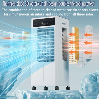 GENERIC Refroidisseur D'air évaporatif Portable, 10L à Distance De Réservoir, 60 Ventilateur Silencieux Oscillant Pour Le Bureau De Chambre à Coucher En Mode D'économie D'énergie