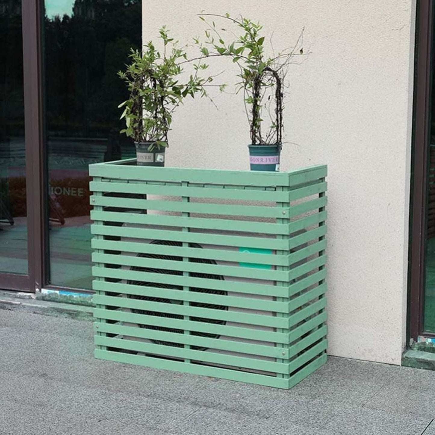  Bâche De Protection Extérieure Pour Climatiseurs Centraux – Protection Contre Les Intempéries – Dissimulez élégamment Votre Unité Extérieure Avec Des Volets