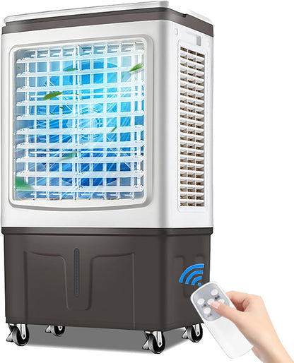  Refroidisseur D'air Portable 30 L Avec 3 Modes De Fonctionnement Et 3 Vitesses De Ventilation, Rafraîchisseur D'air évaporatif 3 En 1, Léger Et Silencieux, Idéal Pour La Maison, Le Bureau Et L'extér