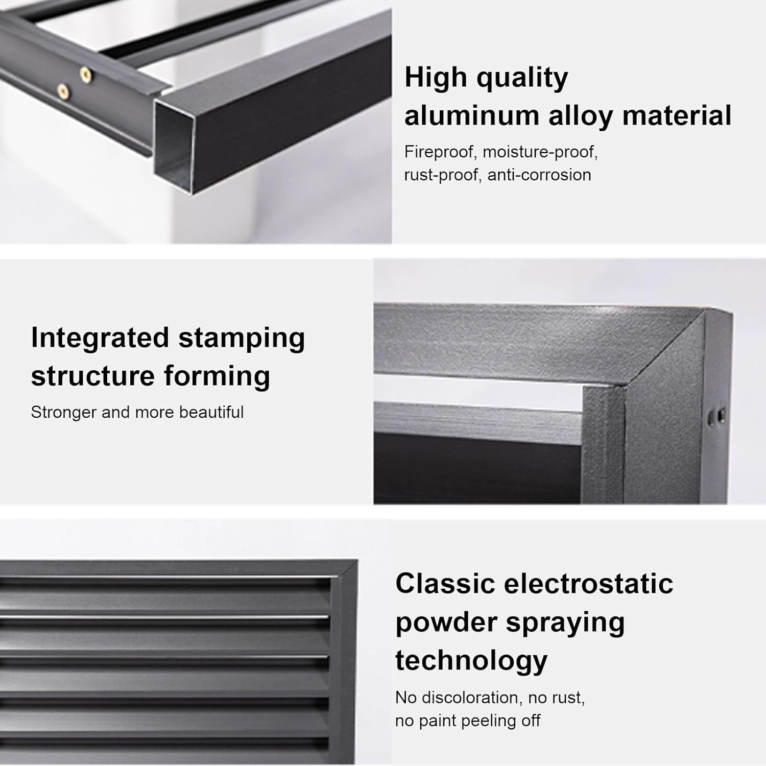  Housse De Protection En Aluminium Pour Climatiseur Extérieur - Marron - Clôture Pour Intérieur Et Extérieur - Matériau Résistant Aux Intempéries - Parfait Pour Un Usage Domestique