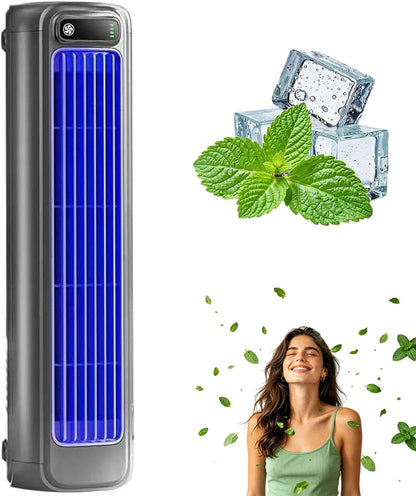  Coldeeze Cooling Ace - Rafraichisseur D’Air Portable, 150 Btus, 3 Vitesses, Silencieux, Longue Autonomie, IdéAl Pour Une Utilisation Dans Une Chambre Ou Un Bureau (Bleu)
