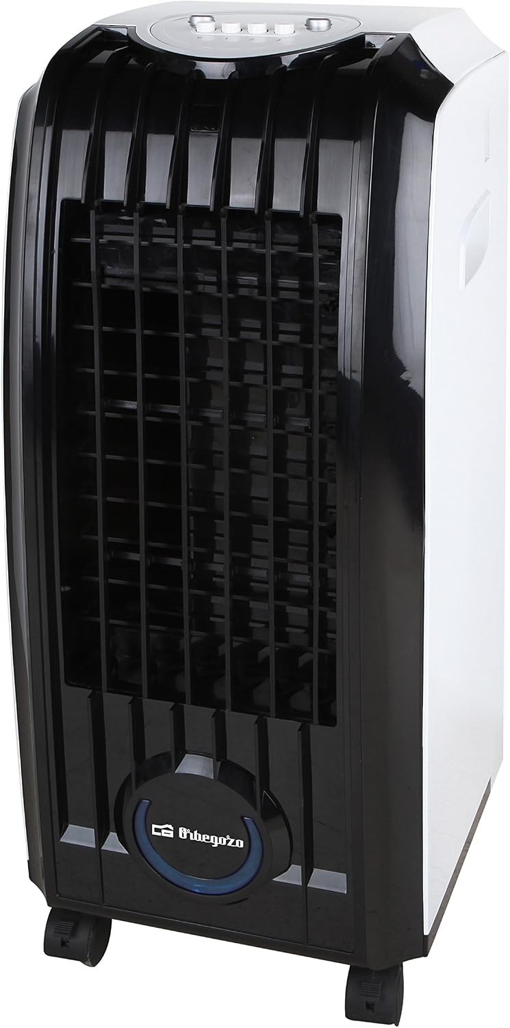  Orbegozo AIR 45 - Refroidisseur évaporatif 3 En 1, 3 Vitesses, Ailettes Orientables, Réservoir 4 Litres, Filtre Amovible, 60 W