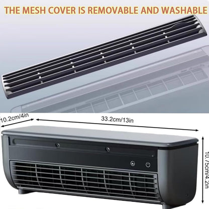  Climatiseur Mural Sans Fil Mini Ventilateur USB Rechargeable Drilling Installation Refroidissement Instantané Pour La Cuisine De Chambre à Coucher Bureau Fonctionnement Silencieux