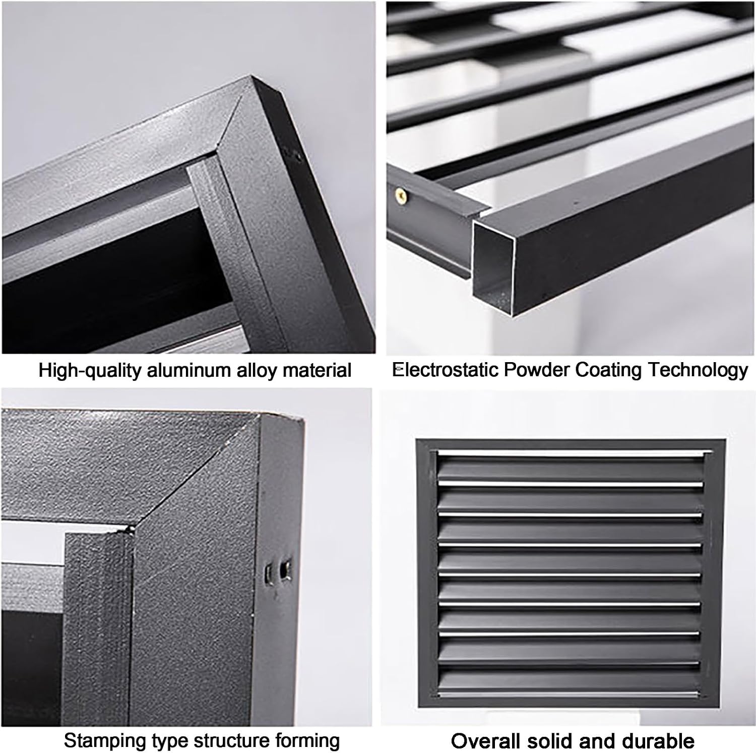 GENERIC Housse De Protection En Aluminium Pour Climatiseur Et Pompe à Chaleur, Résistante Aux Intempéries, Blanc Et Gris, 110 Cm, Parfaite Pour Une Protection Toute L'année