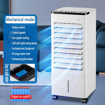 GENERIC Refroidisseur D'air évaporatif Réfrigérant à Air Portable Avec Réservoir 9LWater Et 4 Boîte à Glace 90°Vent De Refroidissement Par Oscillation Avec 3 Vitesses Portable AC Pour Chambre à Coucher Home B