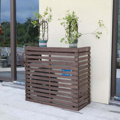  Housse De Climatisation Extérieure – Résistante Aux Intempéries Pour Climatiseur Central – Dissimule élégamment Votre Unité De Climatisation Extérieure