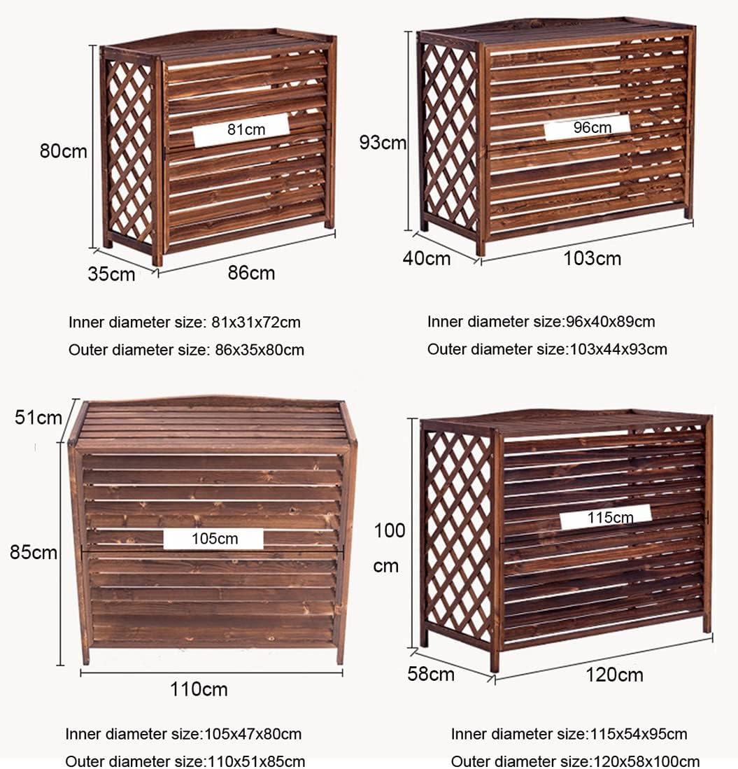  Housse De Protection Pour Climatiseur Extérieur, écran De Confidentialité Décoratif Pour Support De Fleurs, Housse De Protection Pour Climatiseur Central Toutes Saisons