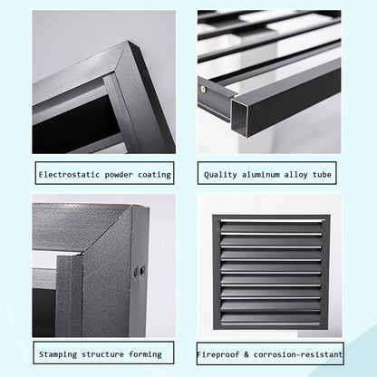 GENERIC Écran De Clôture Pour Climatiseur Extérieur – Volets En Alliage D'aluminium Anti-corrosion Et Support De Fleurs Pour Unité Extérieure En Métal, Blanc, Taille 2-3P (L1)