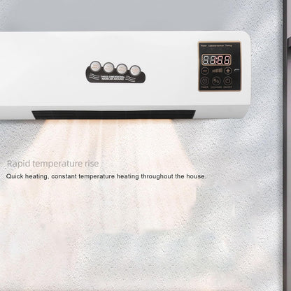  Chauffage De Climatiseur, Refroidisseur D'air Mural, 2000W Portable Petit Climatiseur Rideau D'air Intérieur Avec 8 Heures De Chronométrage Pour Salle De Bain Chambre à Coucher