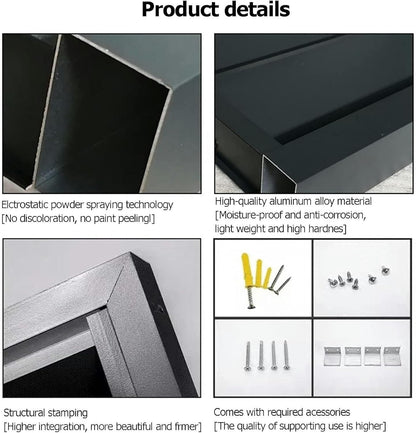  Housse De Protection Extérieure En Aluminium Pour Climatiseur Et Pompe à Chaleur, Résistante Aux Intempéries, Marron, Pour Poubelles Ou Unités De Climatisation, écran De