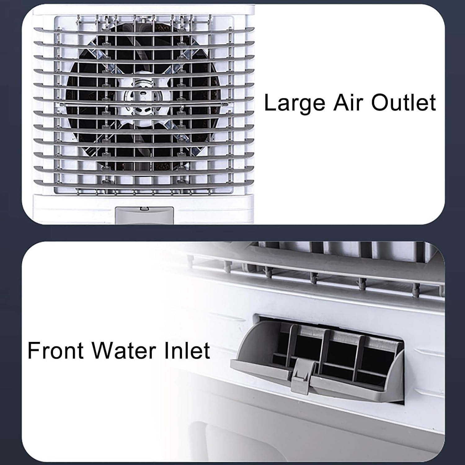 GENERIC Refroidisseur D'air Par évaporation, Réservoir D'eau De 60 L, Oscillation à 120°, 3 Modes Et Vitesses Du Vent, Idéal Pour Une Utilisation Commerciale En Extérieur