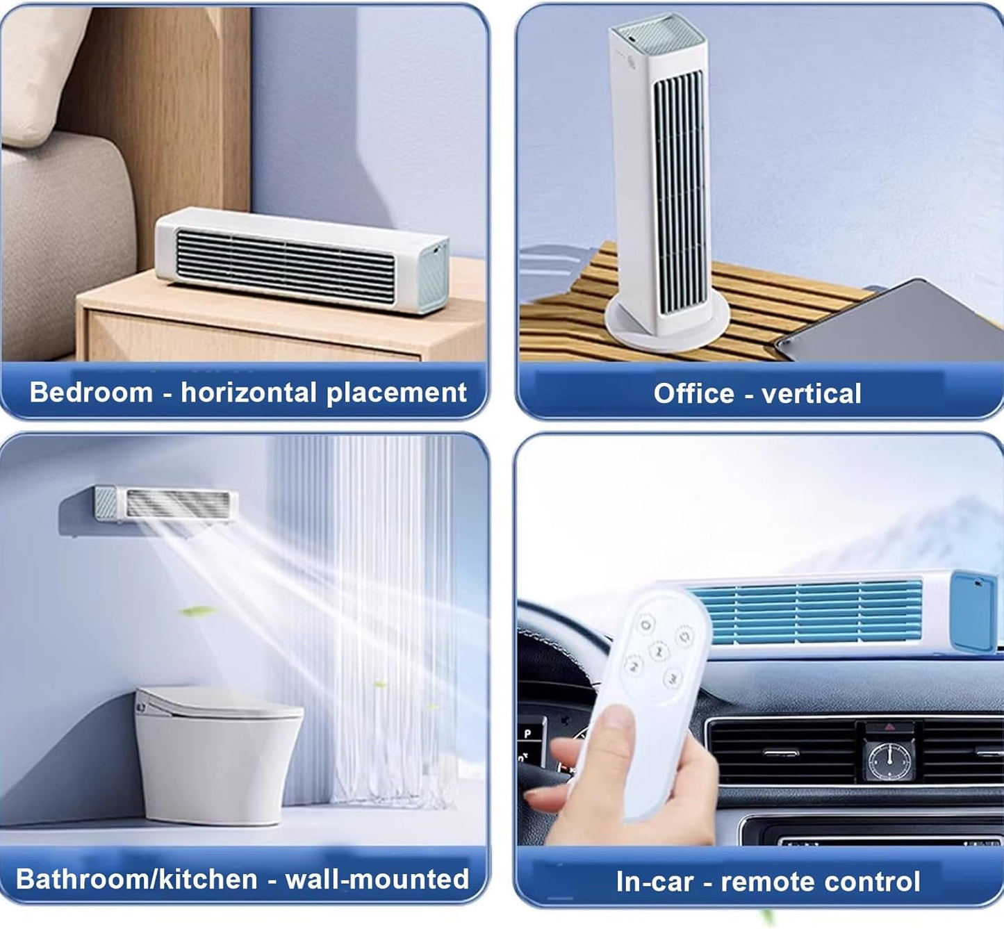  Refroidisseur D'air Portable Sans Fenêtre Nécessaire, Ventilateur Sans Lame à 3 Vitesses Avec Télécommande, Longue Conduit Pour Le Refroidissement De Bureau De Bureau De Bureau De Bureau