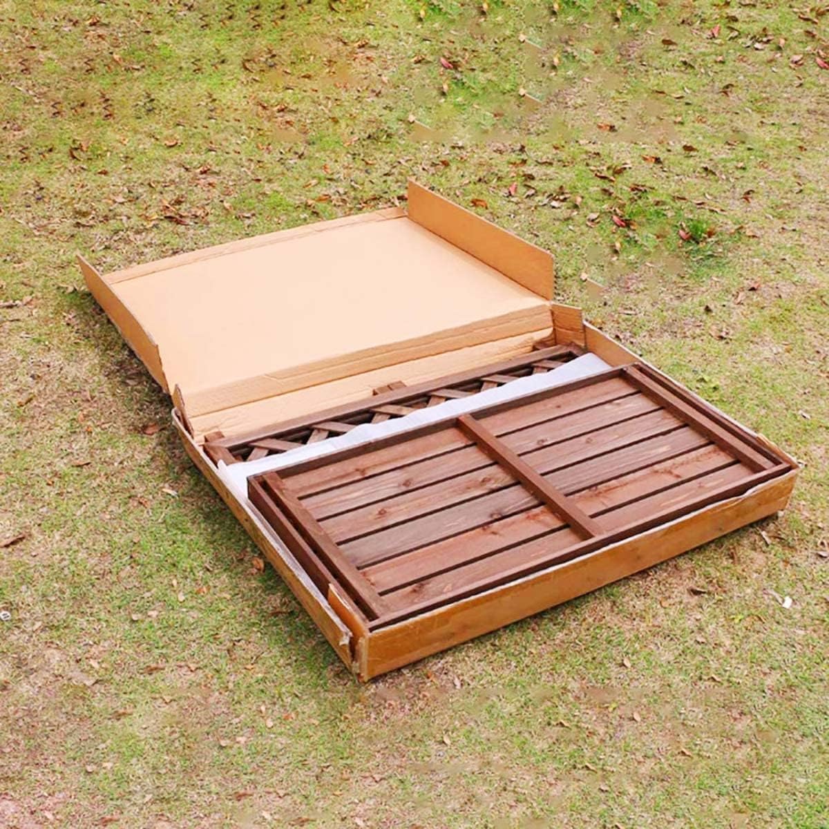  Housse De Climatiseur En Bois Massif Avec Support De Fleurs Et Poubelle, écran De Garde-corps En Bois Pour La Protection De Pompe à Chaleur (taille : 110 X 50 X 85 Cm)