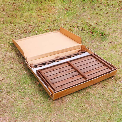  Housse En Bois Massif Pour Climatiseur Avec Support De Fleurs Et Poubelle, Garde-corps En Bois Et Grille De Protection Contre La Chaleur MP, Cadre De Volet Inclus (110 X 50 X 85 Cm)