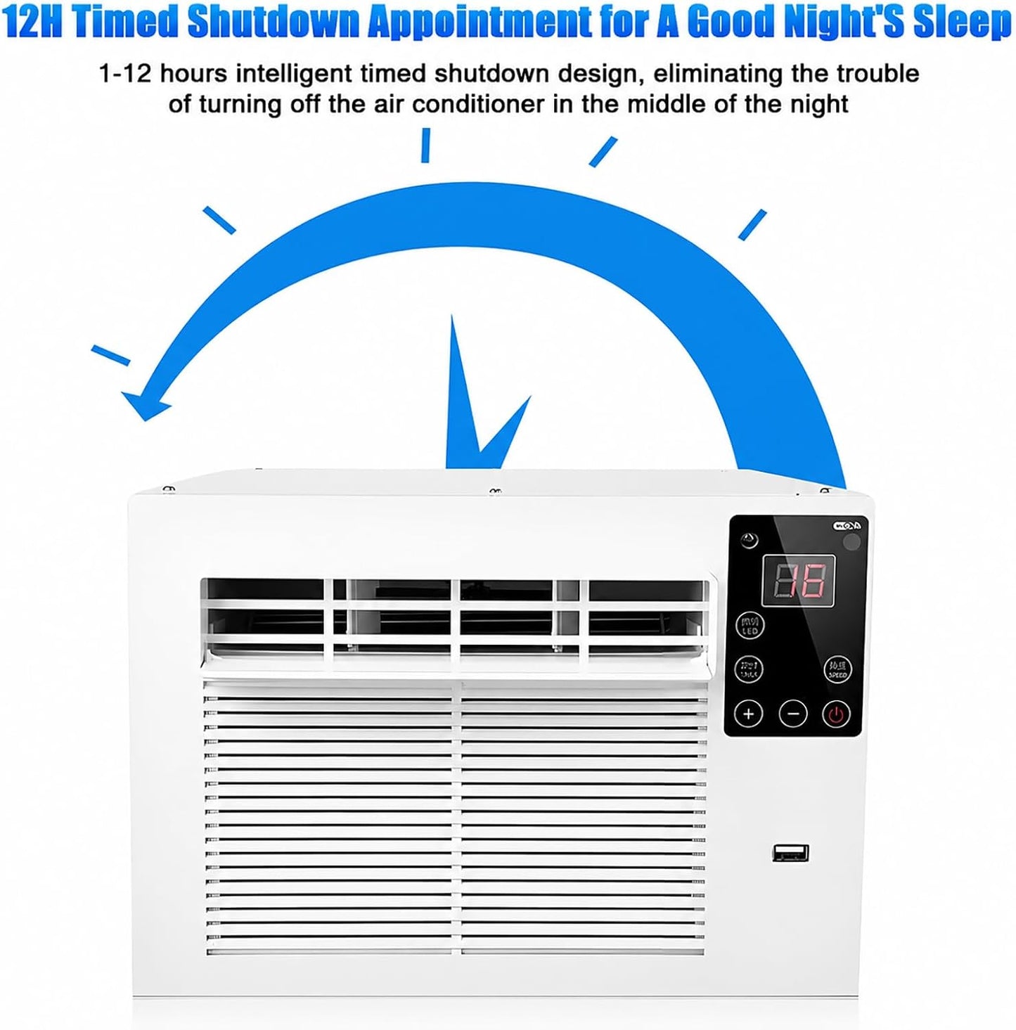  Climatiseur Portable Avec Déshumidificateur, Refroidissement Rapide Pour Le Dortoir De Chambre, Fonctionnement Silencieux, Comprend Tuyau D'échappement Et Tuyau D'évacuation, Configuration Facile Pour