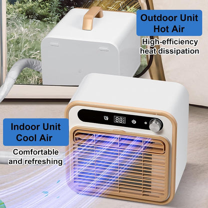  Climatiseur Portable Divisé, Unité De Climatisation De Camping Silencieux Avec WiFi Et Télécommande, 12H Minuterie, 1303m3/h Airflow, Refroidisseur D'air Sans Tuyau Léger Pour Tente, VR, Camion, Carav
