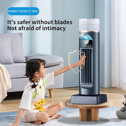 GENERIC Ventilateur De Refroidissement AC - Refroidisseur D'air Sans Pales Par évaporation Avec Vitesses Réglables, Minuterie Et Télécommande, Ventilateur De Refroidissement Portable | Refroidisseur D'espace