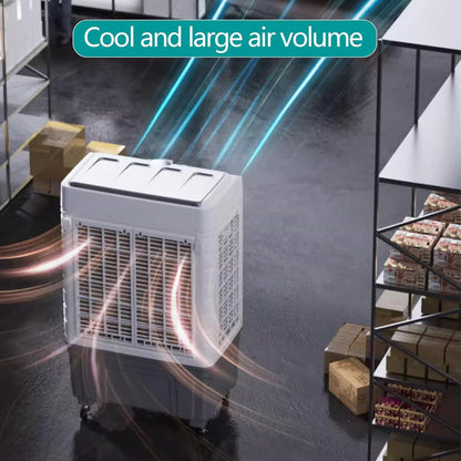 GENERIC Refroidisseur D'air évaporatif Portable, Réservoir De 50L, Oscillation 120 °, 3 Vitesses, Conception à Roues Silencieuses Pour La Chambre à Coucher, Bureau, Garage, Ventilateur De Refroidissement Inté