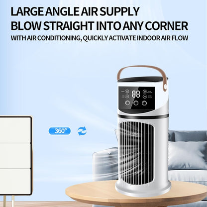  Générique Climatiseur Mobile - 4en1 Avec Déshumidificateur, Ventilateur Et Mode Nuit - Silencieux, Minuterie 24H, Télécommande, Kit Fenêtre - Classe Énergétique A Pour Chambre, Bureau, Camping