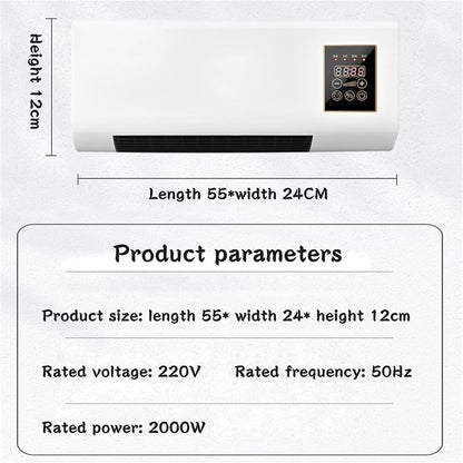  Mini Climatiseur Mural Avec Télécommande - Portable AC Pour Chambre à Coucher, Salon, Bureau, Petits Espaces Ventilateur De Refroidissement