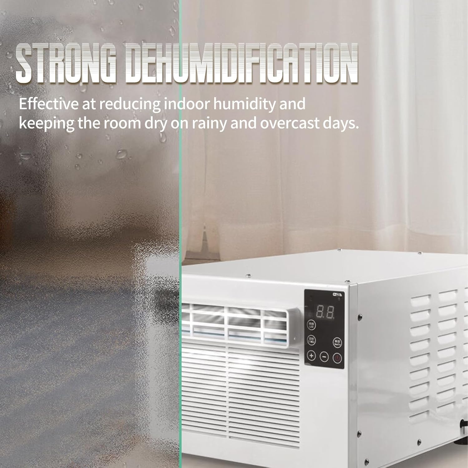  Climatiseur Portable, Déshumidificateur De Refroidissement Rapide, Pas D'unité Extérieure, Mini AC Compact Pour Chambre à Coucher, Cuisine, Dortoir