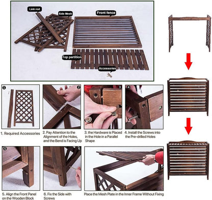  Housse De Protection Pour Climatiseur Extérieur, écran De Confidentialité Décoratif Pour Support De Fleurs, Housse De Protection Pour Climatiseur Central Toutes Saisons