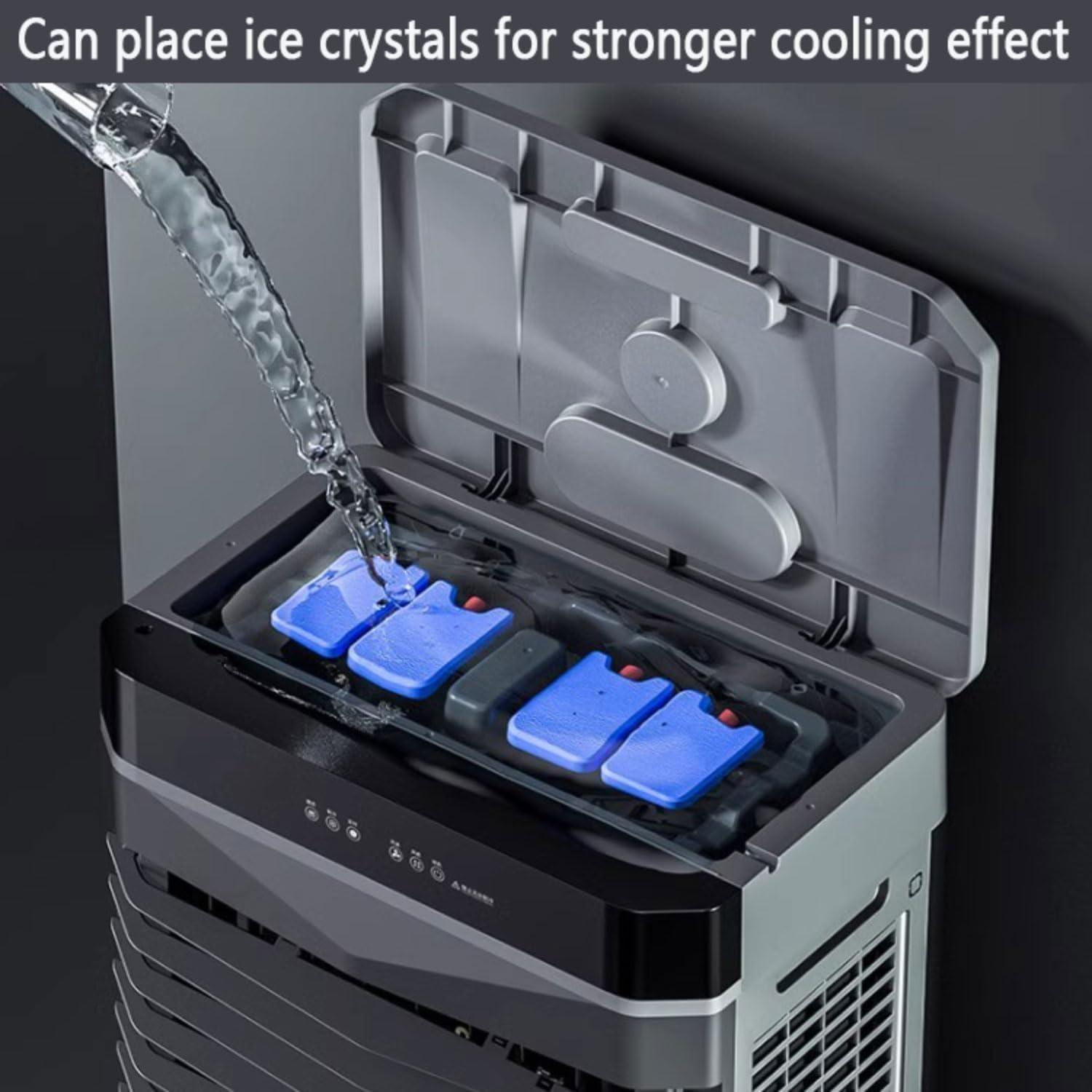  Refroidisseur D'air évaporatif Avec Réservoir D'eau Climatiseur Portable Avec 3 Vitesses 12H Minuteur Ventilateur De Refroidissement Pour Garage Commercial Utilisation Climatisation Industrielle (Type