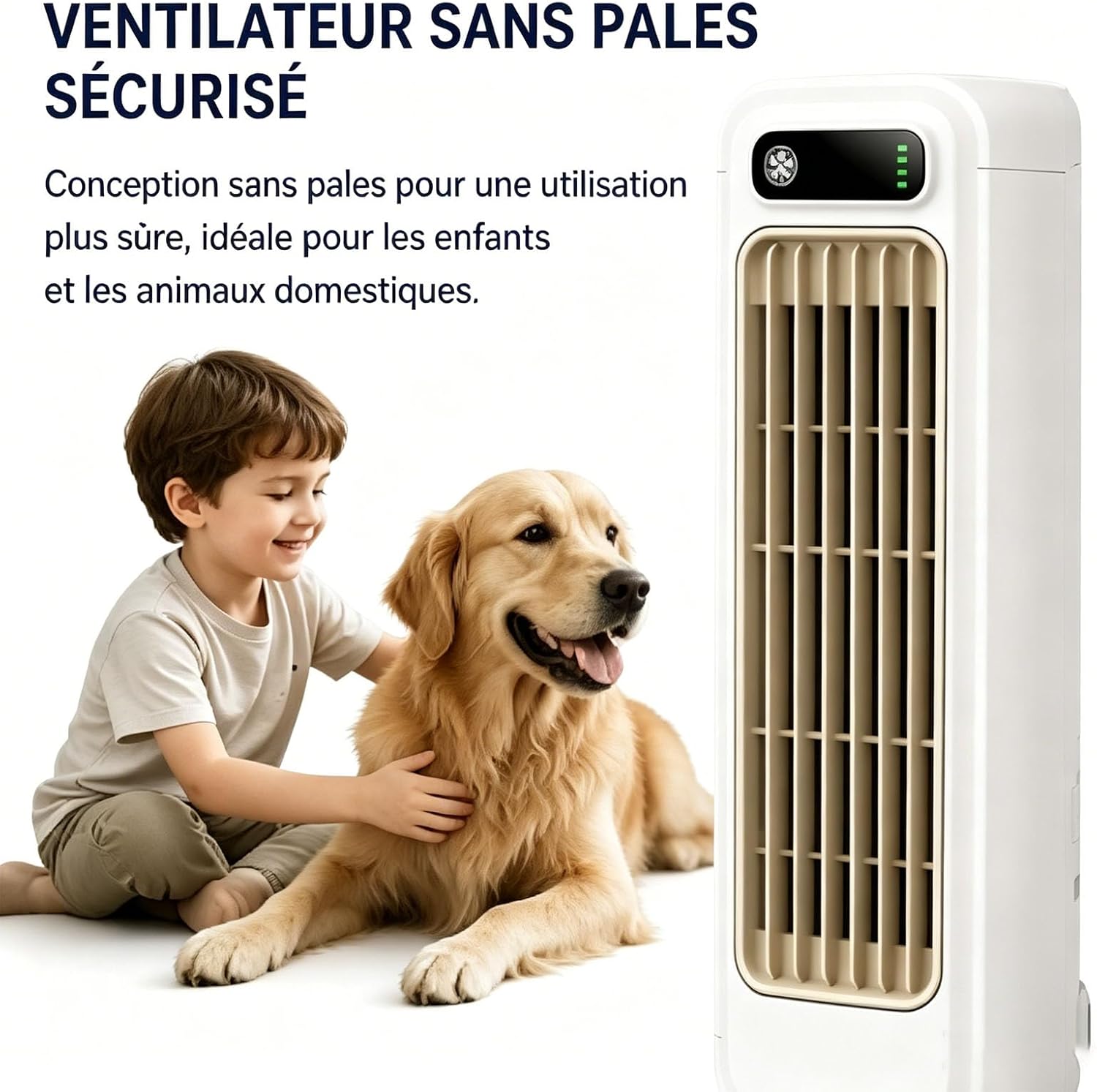  Coldeeze Cooling Ace - Rafraichisseur D’Air Portable, 150 Btus, 3 Vitesses, Silencieux, Longue Autonomie, IdéAl Pour Une Utilisation Dans Une Chambre Ou Un Bureau (Bleu)