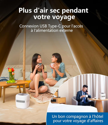  Mini Humidificateur 2,5 Litres, Humidificateur D'air Pour Chambre à Coucher, Bureau, Hôtel, Chambre à Coucher, USB, Sans Brouillard, Petite Chambre D'enfant, Batterie De Bébé