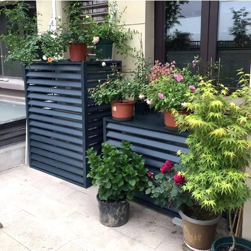  Housse De Protection En Aluminium Pour Climatiseur Extérieur – 100 X 70 X 50 Cm – Protection Résistante Aux Intempéries Pour Unités Centrales De Climatisation Et Protection Extérieure élégante