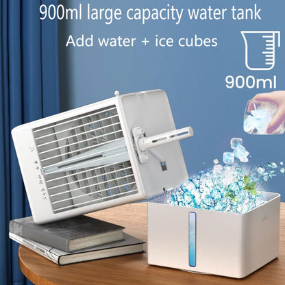 GENERIC Climatiseur Portable 3 En 1, Petit Climatiseur Personnel Avec Réservoir D'eau De 900 ML, Minuterie 2/4 H Et Petit Ventilateur De Refroidissement Avec Oscillation à 70° Pour 1200 ML.