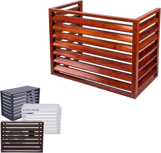  Couvercle En Aluminium Pour Climatiseur Et étagère De Rangement Extérieure – Support De Protection Pour Plantes, Condensateur, Outil De Jardin, Décoration De Fleurs, Solution De Clôture D'intimité