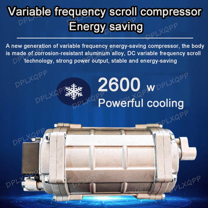 GENERIC Climatiseur à Double Ventilateur à Fréquence Variable, Capacité De Refroidissement De 1800 W/2600 W, Design à Faible Bruit Pour Un Sommeil Paisible, Installation Sur Le Toit De Camion/camping-car 12 V
