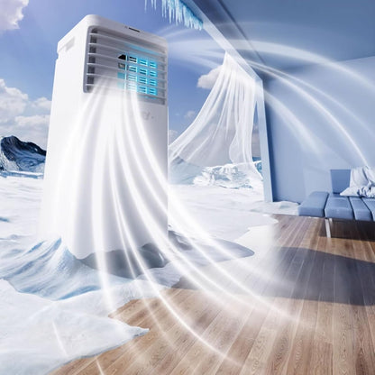 GENERIC Rafraichisseur D'air Climatiseur Mobile Silencieux Smart Avec Télécommande Et Écran Tactile Conception Sans Évacuation Aucune Installation Requise 220 V