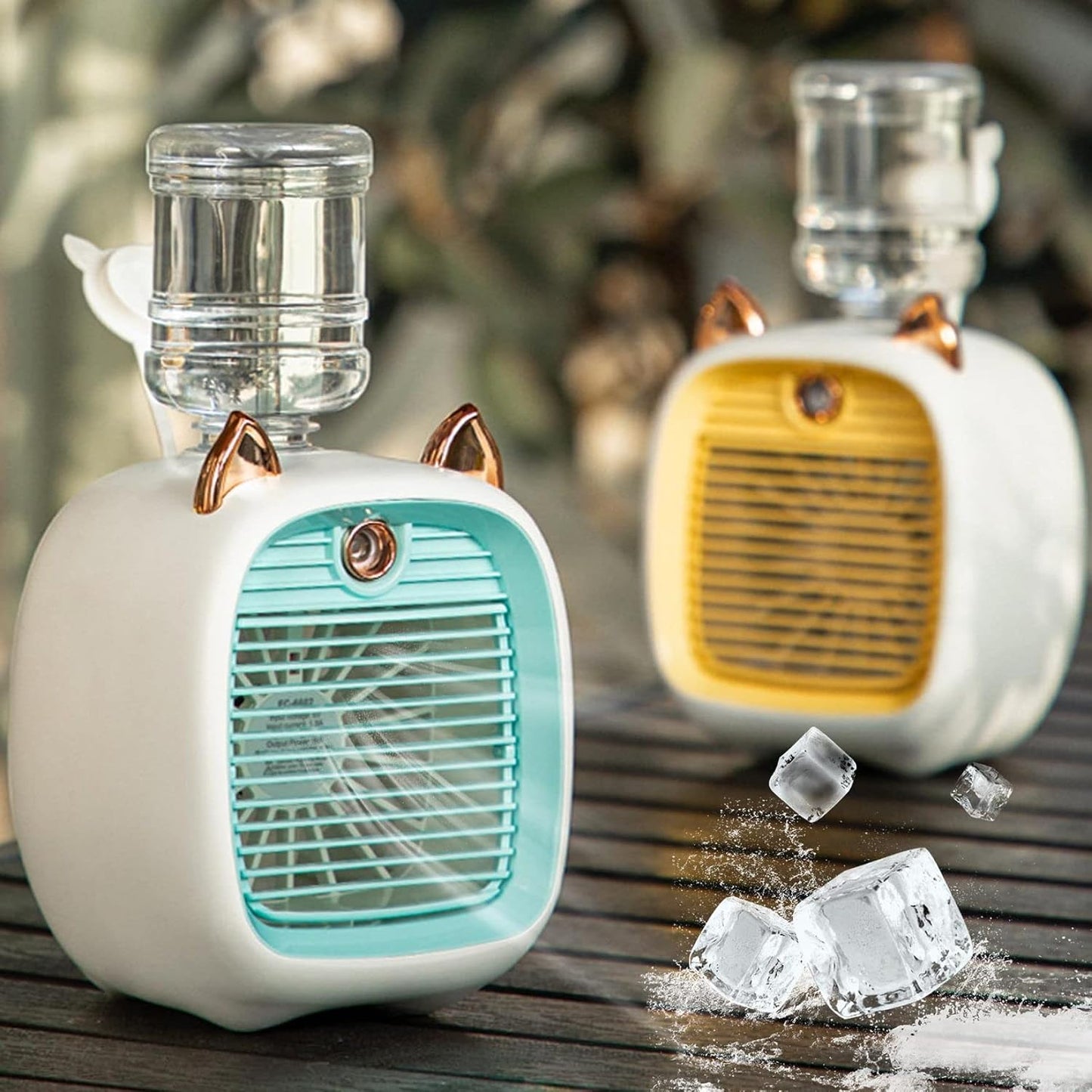  Climatiseur, Mini Refroidisseur D'air Avec Réservoir D'eau De 270 Ml, USB Chargement De Refroidisseur D'air évaporatif à 3 Vitesses, Refroidissement Personnel Silencieux, Bureau Pour Le Bureau à Domi