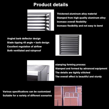 GENERIC Brise-vue Marron En Alliage D'aluminium 1,5P Pour Climatiseur Extérieur – Housse Pour Condensateur, Empêche Le Feuillage Et Les Débris, Design Résistant Aux Intempéries
