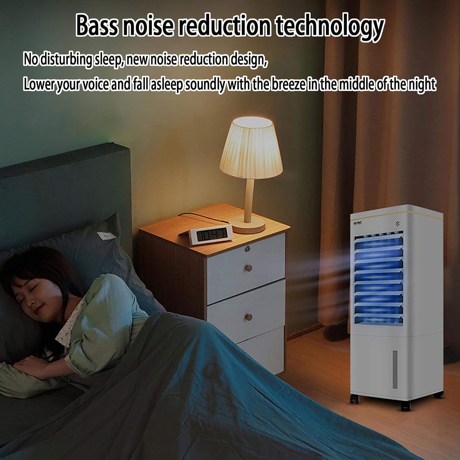 GENERIC Ventilateur De Climatiseur Portable Et Refroidisseur D'évaporation Avec Conception à Distance, Compacte Et Légère Pour Un Refroidissement Efficace à La Maison Ou Au Bureau