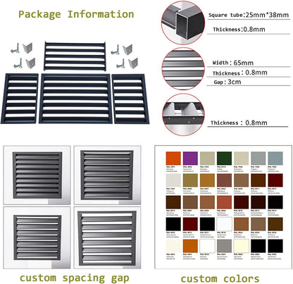  Housse De Protection Décorative Pour Climatiseur Extérieur En Aluminium - Protection Contre Les Intempéries Pour Unités De Climatisation - Boîtier Autonome Pour Poubelle, CVC Et Housse élégante