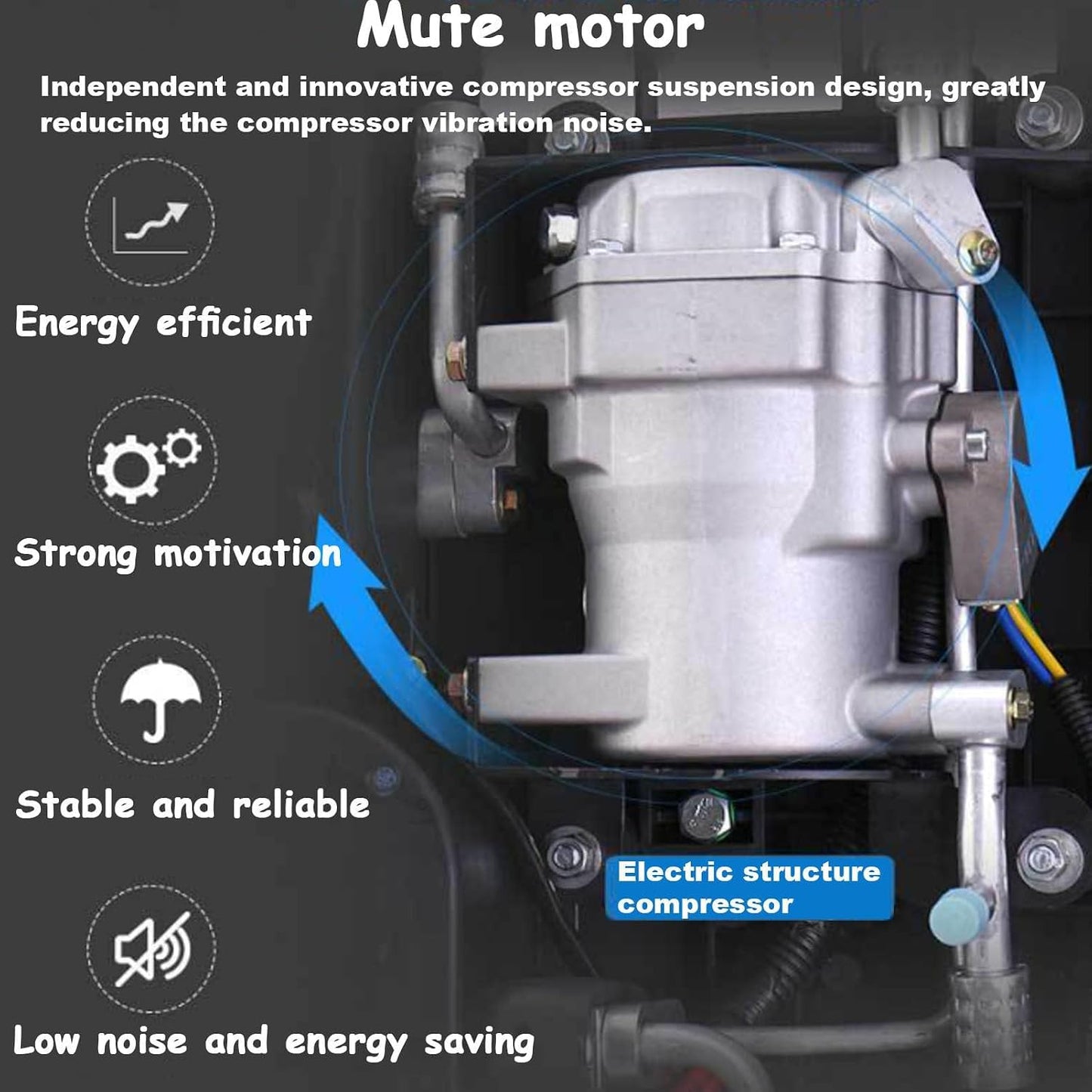 GENERIC Climatiseur De Toit Pour Camping-car, Bus, Camionnette, Camion | Basse Tension Et économe En énergie 12 V