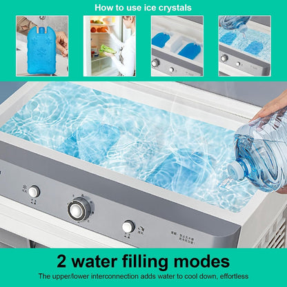  Climatiseur Mobile 3 En 1, Refroidisseur D'air, 3 Vitesses, Réservoir De 45 L, Oscillation, Télécommande, Refroidissement Rapide, Portable, Silencieux