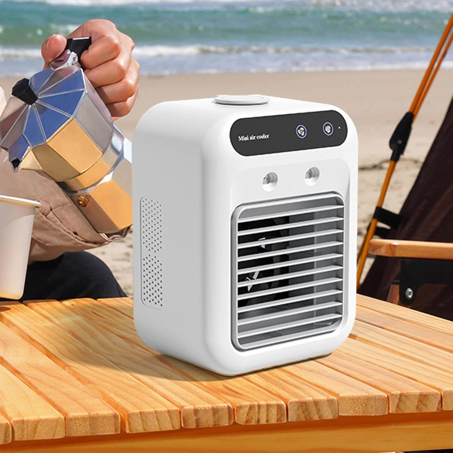  Mini Climatiseur, Climatiseur Portable Léger Et à Refroidissement Efficace, Réservoir D'eau Pulvérisée, Refroidisseur Mobile De 500 Ml Pour La Maison, Le Bureau Et Les Voyages