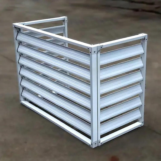 GENERIC Housse De Protection Pour Climatiseur Extérieur De Qualité Supérieure - Protection Contre Les Intempéries Pour Unités De Climatisation - Panneaux De Clôture En Aluminium Robuste - Résistant Aux