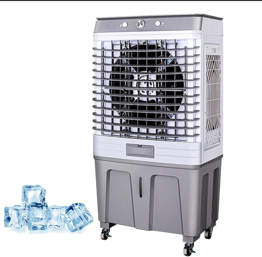 GENERIC Refroidisseur D'air Par évaporation, Réservoir D'eau De 60 L, Oscillation à 120°, 3 Modes Et Vitesses Du Vent, Idéal Pour Une Utilisation Commerciale En Extérieur