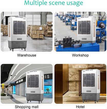  Climatiseur Mobile 3 En 1, Refroidisseur D'air, 3 Vitesses, Réservoir De 45 L, Oscillation, Télécommande, Refroidissement Rapide, Portable, Silencieux