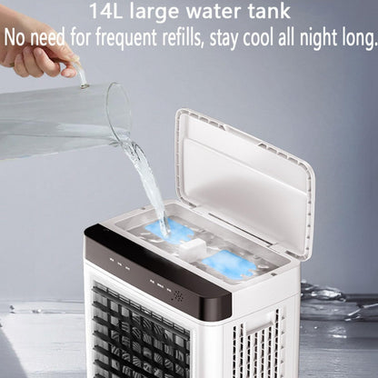 GENERIC Refroidisseur Par évaporation Portable Avec Télécommande, Minuterie 12 H Et Mode Veille, Idéal Pour La Maison, Le Bureau, La Chambre, La Climatisation Industrielle, Ventilateur De Refroidissement