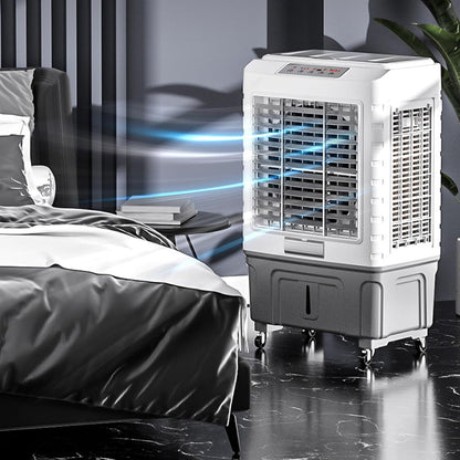  Grand Ventilateur à Air Conditioner, Climatiseur Avec 3 Vitesses De Ventilation, Climatiseur Sans Unité ExtéRieure Et éConome En éNergie, Climatiseur Pour Usage Domestique Ou Commercial