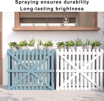  Housse En Bois Pour Climatiseur Extérieur, Protection Contre Le Vent Et Le Soleil, Facile à Installer Pour Terrasse Et Espaces Extérieurs (bleu, 120 X 60 X 105 Cm)