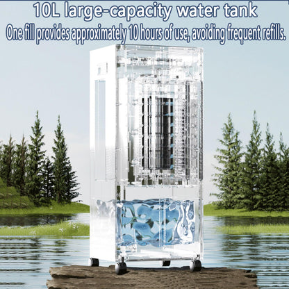 GENERIC Refroidisseur D'air évaporatif Portable, 10L à Distance De Réservoir, 60 Ventilateur Silencieux Oscillant Pour Le Bureau De Chambre à Coucher En Mode D'économie D'énergie