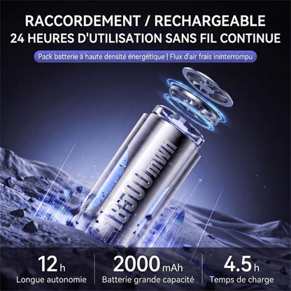  Climatiseur Sans Évacuation Rechargeable Sans Fil Silencieux | Format Compact Avec Batterie Intégrée Pour Un Usage Flexible, Idéal Sur Une Table De Nuit Ou Un Bureau